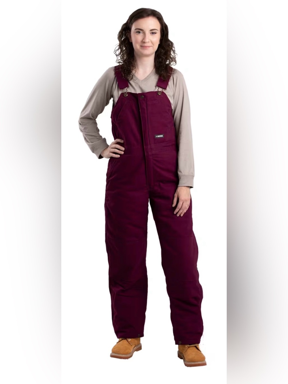 Berne Softstone Duck Insulated Bib Overalls for Ladies S